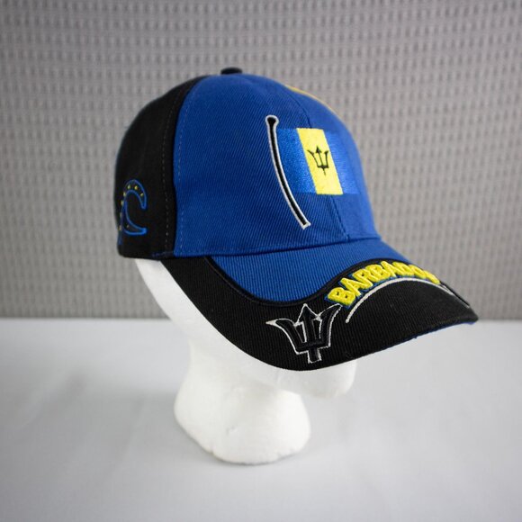 Barbados Country Flag Strapback Hat - Picture 6 of 8
